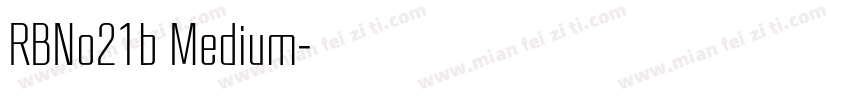 RBNo21b Medium字体转换